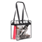 2x Clear PVC Tote Bag Women Large Transparent Handbag Zip Purse Stadium Security 4