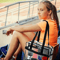2x Clear PVC Tote Bag Women Large Transparent Handbag Zip Purse Stadium Security 1