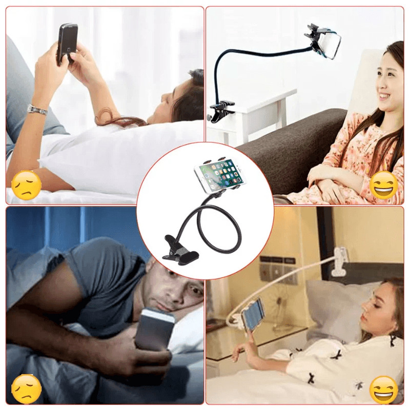 Flexible Gooseneck Mobile Phone Holder Universal Lazy Bed Desk Table Clip Mount Stand For Smartphon 1