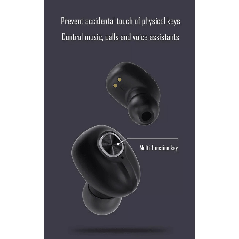 Wireless TWS Bluetooth Earbuds With Noise Cancelling Mic Waterproof Stereo Headphones Smart LCD Dis 7