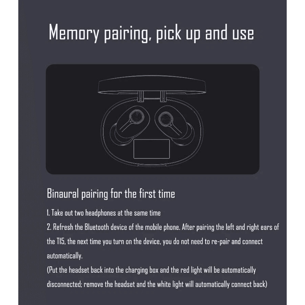 Wireless TWS Bluetooth Earbuds With Noise Cancelling Mic Waterproof Stereo Headphones Smart LCD Dis 12