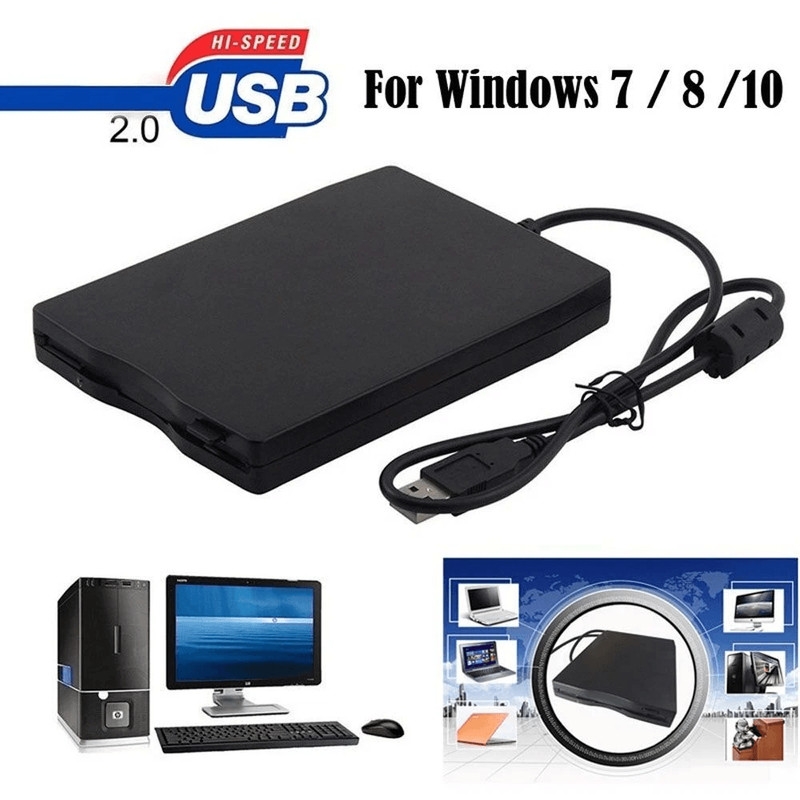 USB Data External Floppy Disk Drive For Laptop PC Win Mac Portable Plug Play Floppy Disk Reader Wr 0