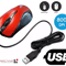 USB 20 Optical Wired Mouse With Silent Scroll Wheel For PC Laptop Notebook Desktop Ergonomic Red Mi 0