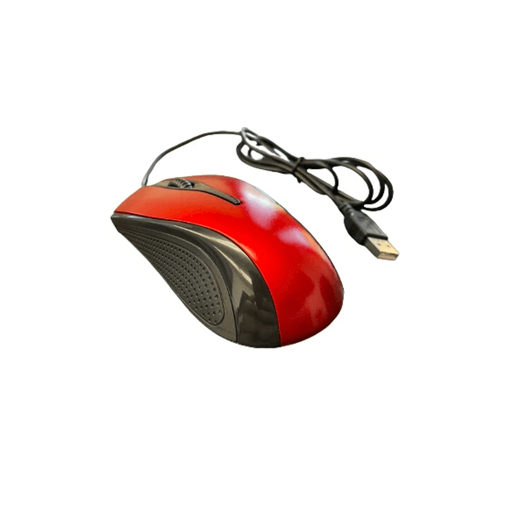 USB 20 Optical Wired Mouse With Silent Scroll Wheel For PC Laptop Notebook Desktop Ergonomic Red Mi 2