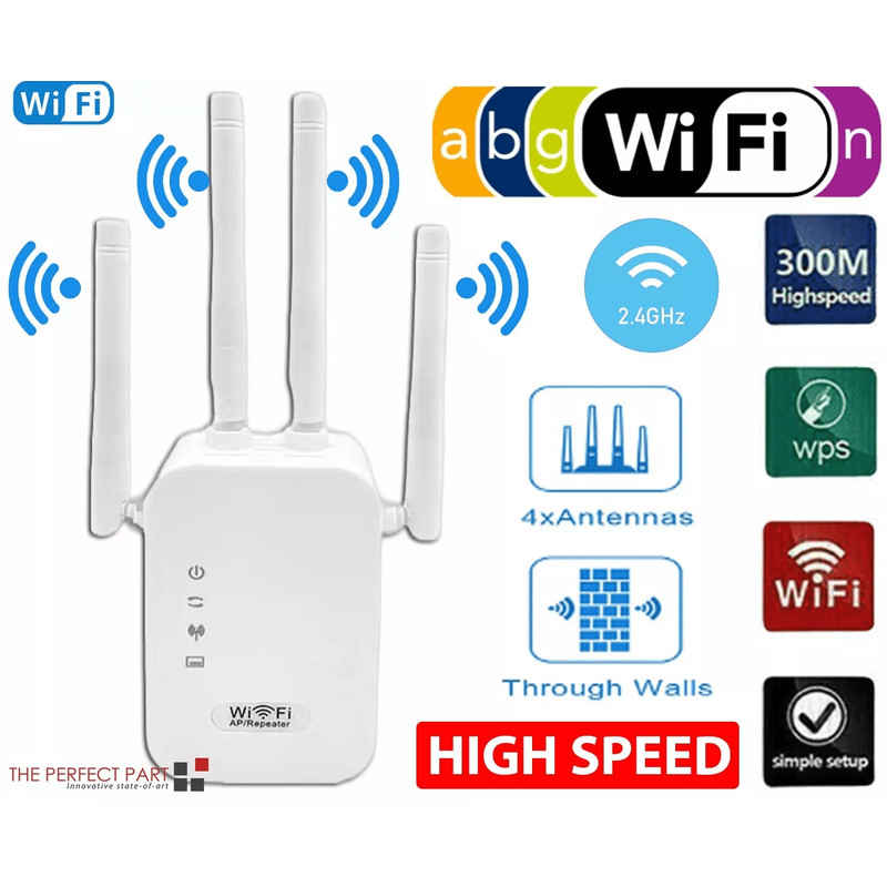 HighSpeed Wireless Signal Repeater WiFi Range Extender And Network Router Booster With Coverage For 0