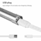 Stainless Steel Torch Pen Light USB Rechargeable LED Mini Tactical Flashlight For Emergency Inspect 7