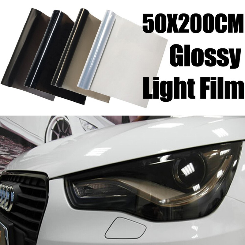 Smoke Headlight Tint Vinyl Film – Waterproof PVC Car Sticker – DIY Fog Light Cover for Cars