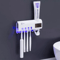 UV Toothbrush Sterilizer Holder With Automatic Toothpaste Dispenser PIR Sensor Dual Charging 1