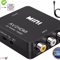 RCA To HDMI Converter AV To HDMI Adapter For TV Monitor Composite CVBS Audio Video Converter For VC 0