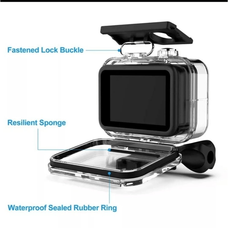 For GoPro Hero 11 10 9 Black Waterproof Housing Case 60M Diving Protective Underwater Shell Cover M 3