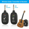 UHF Guitar Wireless System Transmitter And Receiver With Builtin Rechargeable Battery Long Range Pr 2