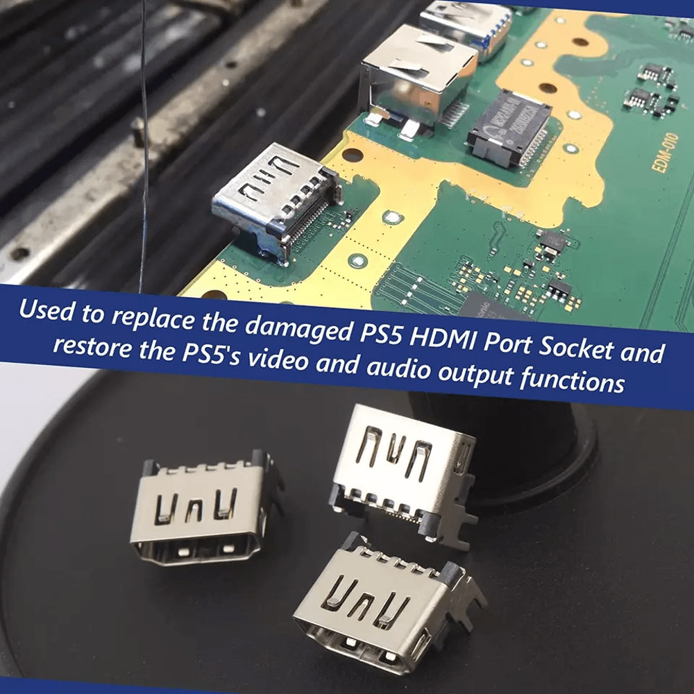 OEM HDMI Port Connector Socket Replacement For Sony PlayStation 5 PS5 Console Durable OEM HDMI Jack 6