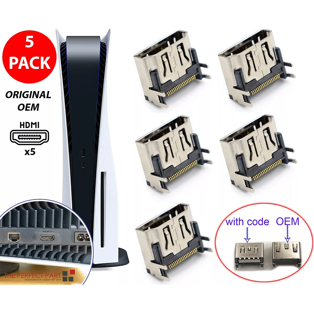 OEM HDMI Port Connector Socket Replacement For Sony PlayStation 5 PS5 Console Durable OEM HDMI Jack 0