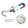 Strong Magnetic Hook Hangers N52 Neodymium Dia Clamping Magnets For Storage Organizing Hanging 2