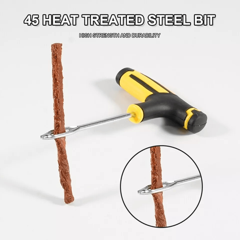 Tire Repair Kit Heavy Duty DIY Flat Tire Plug Patch Set For Car Truck Motorcycle SUV ATV  Home Gara 9