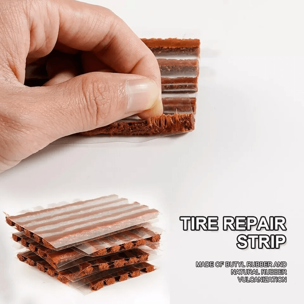 Tire Repair Kit Heavy Duty DIY Flat Tire Plug Patch Set For Car Truck Motorcycle SUV ATV  Home Gara 3