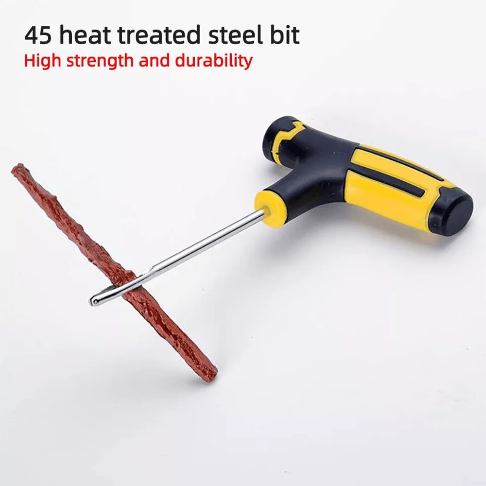 Tire Repair Kit Heavy Duty DIY Flat Tire Plug Patch Set For Car Truck Motorcycle SUV ATV  Home Gara 7