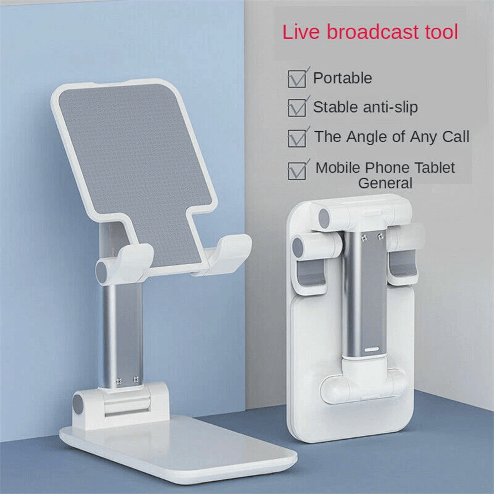 Adjustable Cell Phone Tablet Stand Foldable Aluminum Desktop Holder Mount For Mobile Phone IPad Off 1