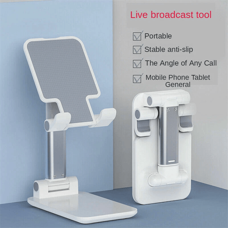 Adjustable Cell Phone Tablet Stand Foldable Aluminum Desktop Holder Mount For Mobile Phone IPad Off 1