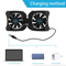 Foldable Slim Dual USB Cooling Fan Pad Quiet Cooler Stand For Laptop PC Notebook With Adjustable Sp 12