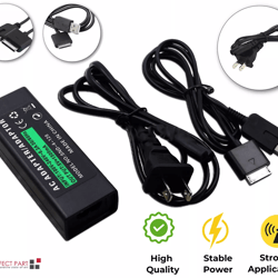 wall home travel ac charger adapter for sony playstation portable psp go, compact, durable, travel-ready power supply