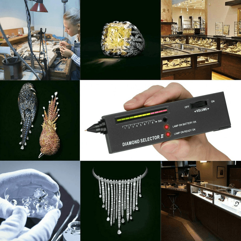 Professional Portable Diamond Tester Selector Illuminated Jewelry Multi Gemstone Testing Tool Kit 1