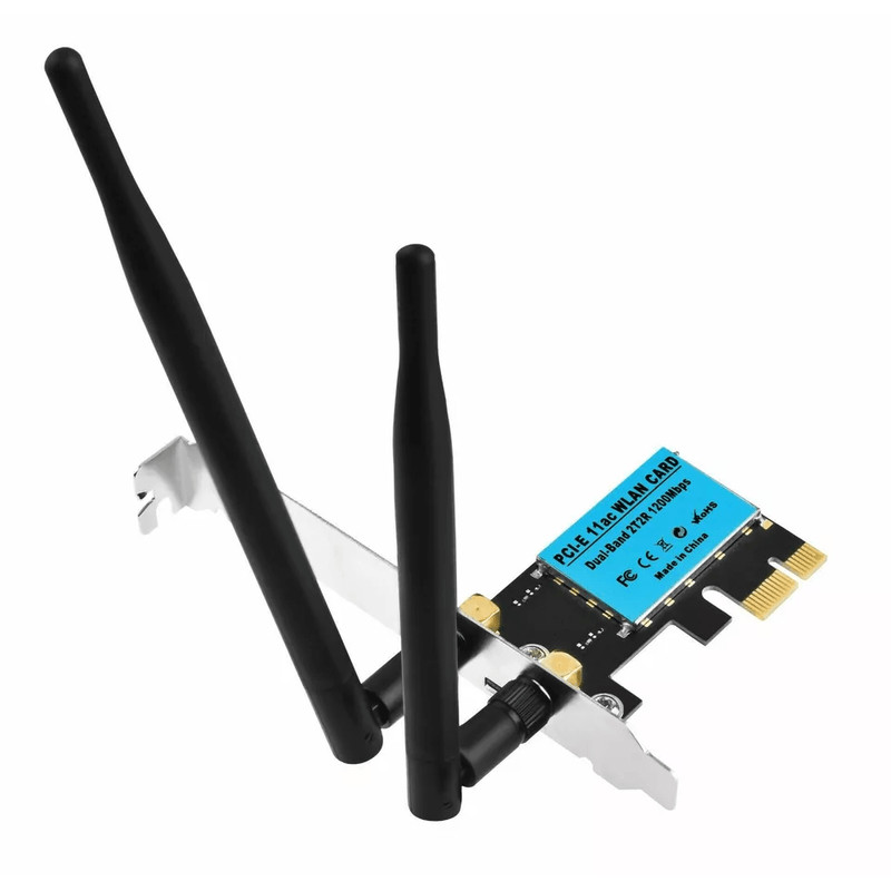 Dual Band PCIE Card WiFi Adapter HighSpeed Wireless PCIe Network Card For Desktop PC Low Profile Br 5
