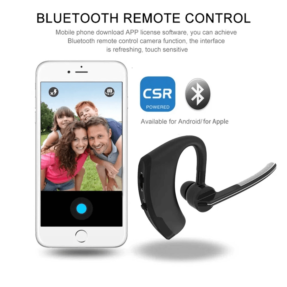 Wireless Bluetooth Headset With Noise Cancelling Mic Ideal Earpiece For Truck Drivers Call Centers 3