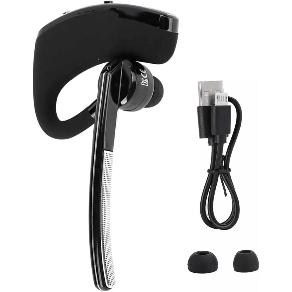 Wireless Bluetooth Headset With Noise Cancelling Mic Ideal Earpiece For Truck Drivers Call Centers 12