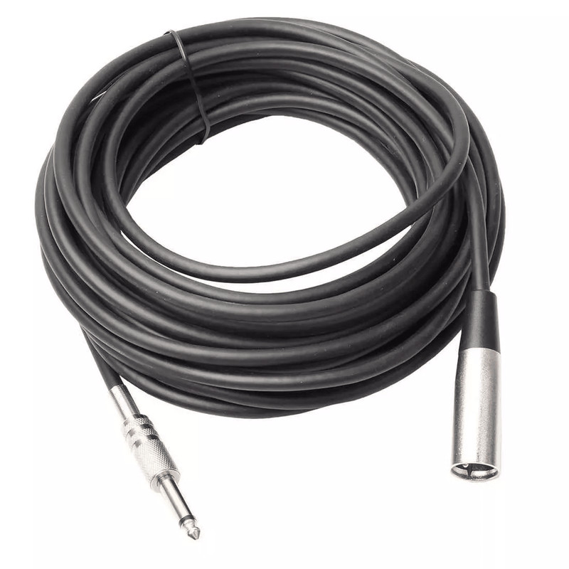 XLR 3Pin Male To 14 TS Plug Mono Microphone Cable Unbalanced Shielded Audio Cord For Mixer Amplifie 1