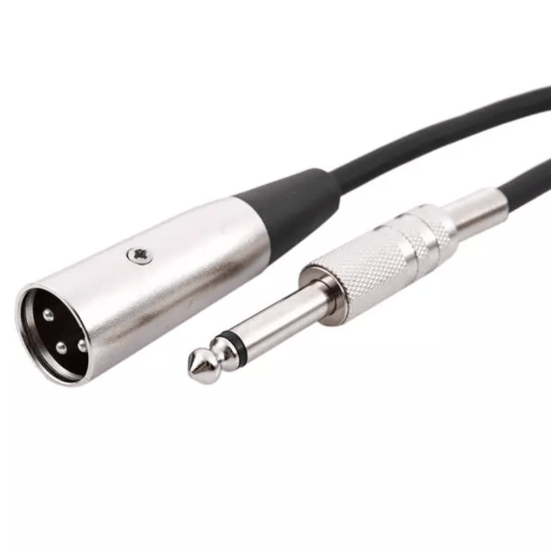 XLR 3Pin Male To 14 TS Plug Mono Microphone Cable Unbalanced Shielded Audio Cord For Mixer Amplifie 4