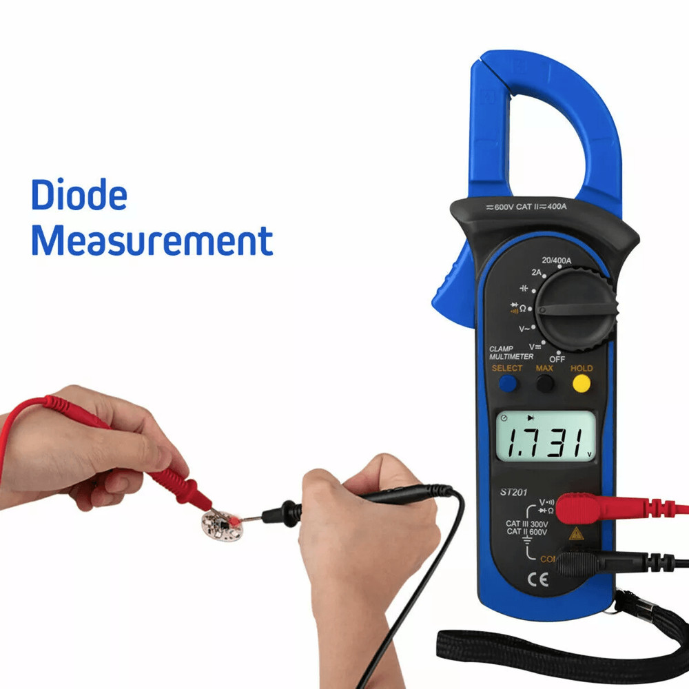 Digital Multimeter Tester AC DC Volt Ohm Amp Clamp Meter Auto Range Handheld With LCD Display  Carr 7