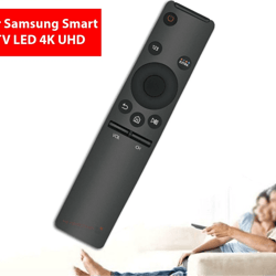 new replacement remote control for samsung smart tv led 4k uhd, easy setup, no programming required