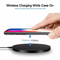 Wireless Charger Fast Charge Pad Qi Charging Station For IPhone Samsung AirPods CaseFriendly Portab 2