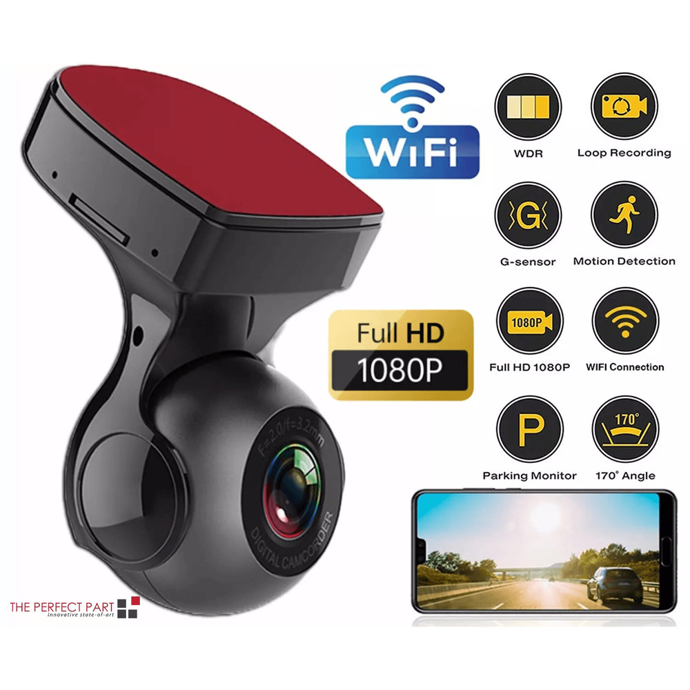 WiFi Dash Cam Recorder Car Camera HD DVR With GSensor Night Vision Vehicle Video Recorder For Cars 0