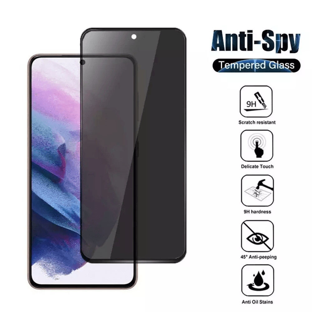 AntiSpy Tempered Glass Screen Protector For Samsung Galaxy S21 Ultra 5G Privacy Shield ScratchResis 8