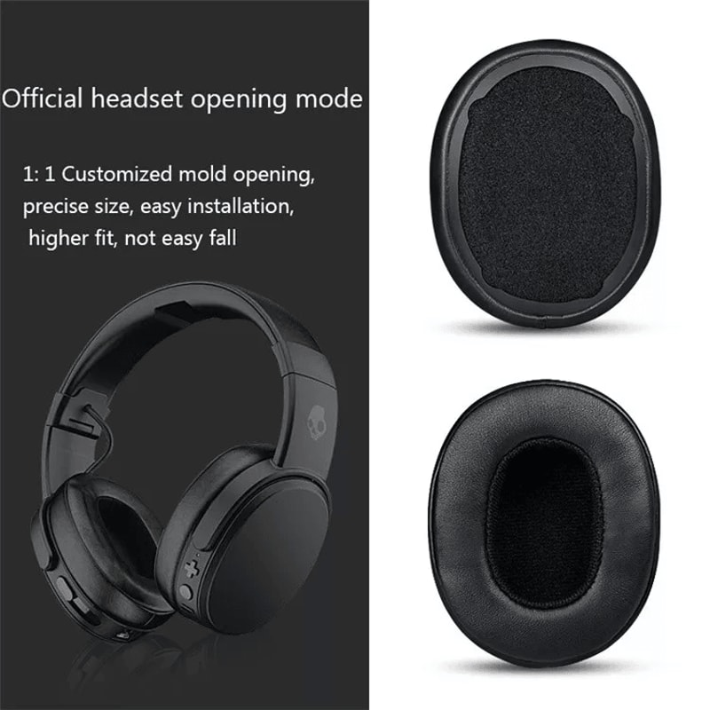 Premium Replacement Ear Cushions For Skullcandy Crusher Wireless Hesh Headphones Durable Leather E 1
