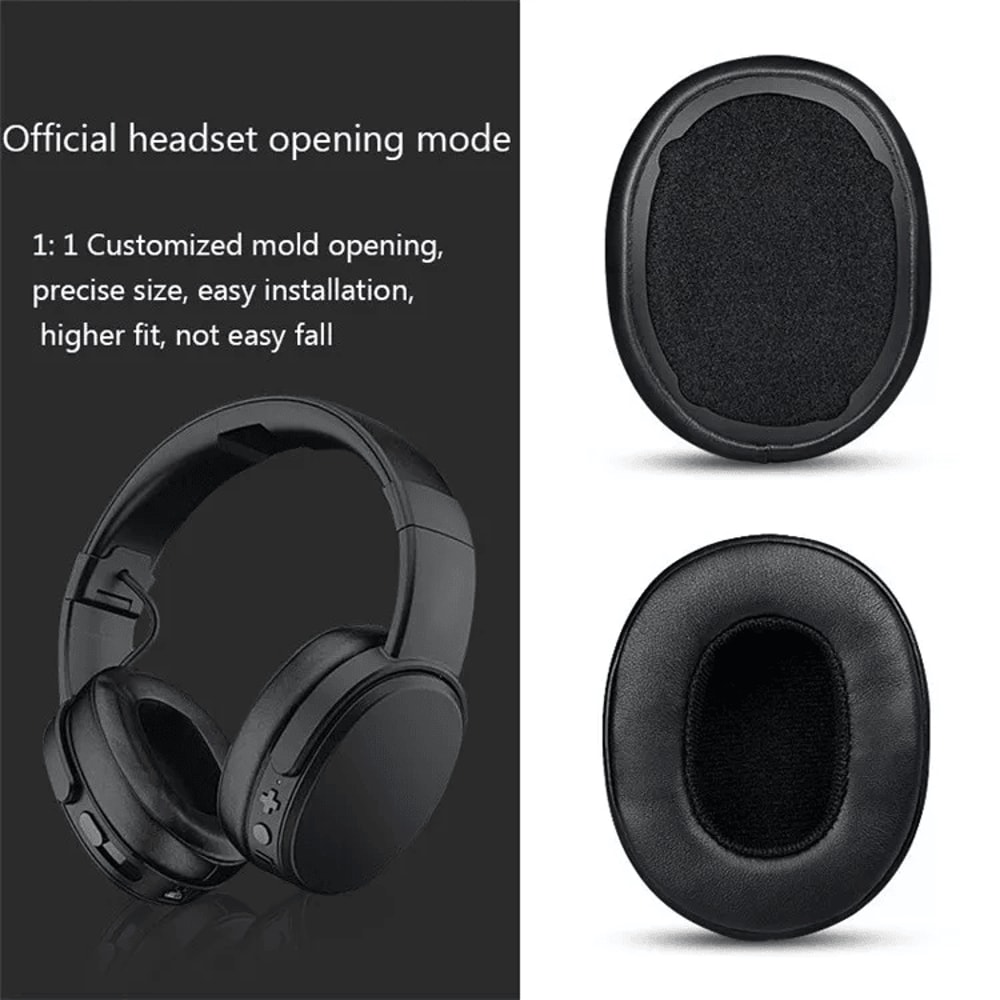 Premium Replacement Ear Cushions For Skullcandy Crusher Wireless Hesh Headphones Durable Leather E 5