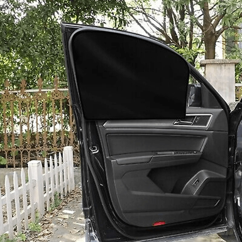 4X Magnetic Car Side Front Rear Window Sun Shade Cover Mesh Shield UV Protection 7