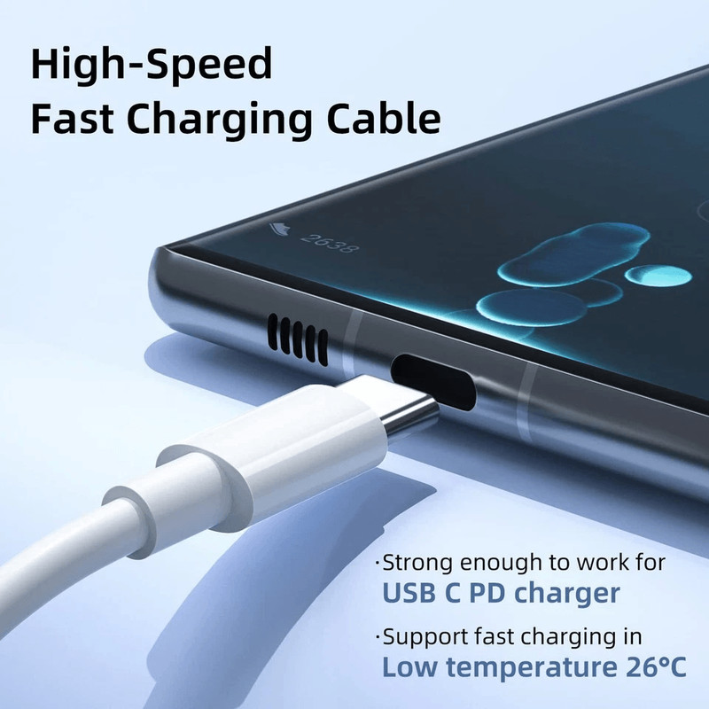 Type C Charging Cord USBC To USBC Cable Fast Charge Sync Rapid Charger For Tablets Phones And Lapt 10