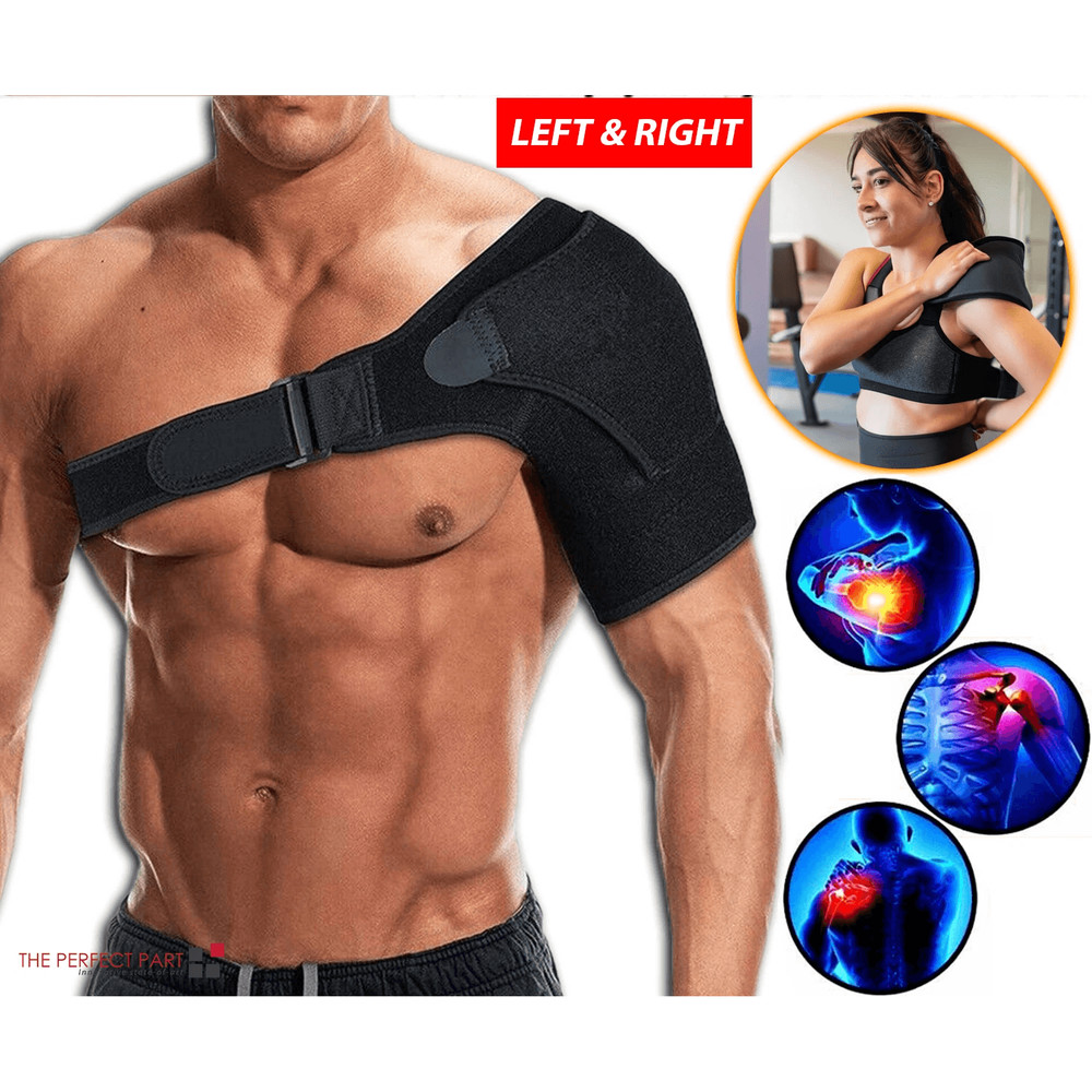 Shoulder Support Brace With Compression Sleeve For Torn Rotator Cuff Frozen Shoulder AC Joint Pain 0