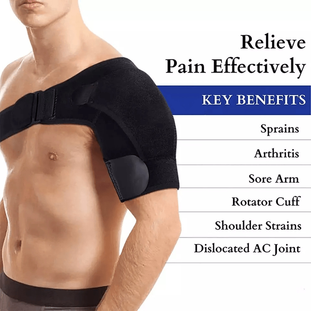 Shoulder Support Brace With Compression Sleeve For Torn Rotator Cuff Frozen Shoulder AC Joint Pain 3