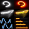 Amber Sequential LED DRL Turn Signal Strip For Car Headlights 3