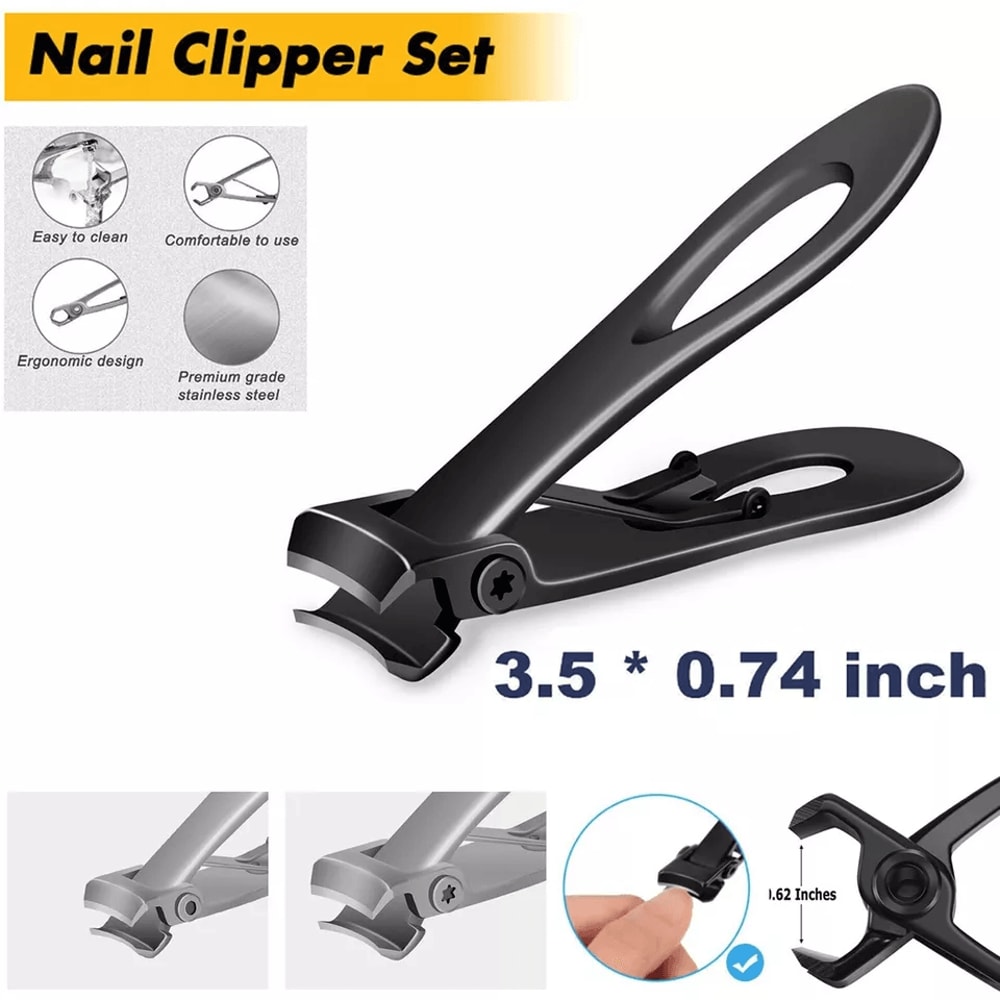 Extra Large Toe Nail Clippers For Thick Hard Nails Heavy Duty Stainless Steel Cutter For Ingrown Or 0