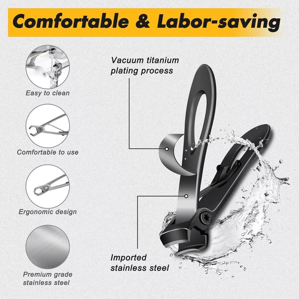 Extra Large Toe Nail Clippers For Thick Hard Nails Heavy Duty Stainless Steel Cutter For Ingrown Or 10