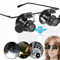 Professional Magnification Magnifier Glasses With Adjustable LED Light Ideal For Jewelry Watch Repa 0