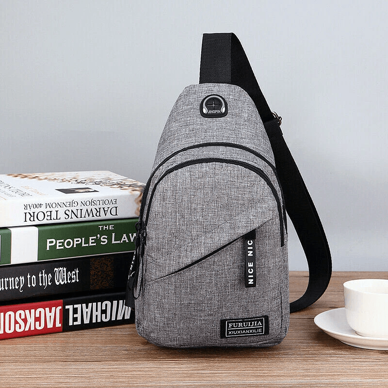 Men Women Sling Bag Chest Fanny Pack Crossbody Travel Sports Backpack 1