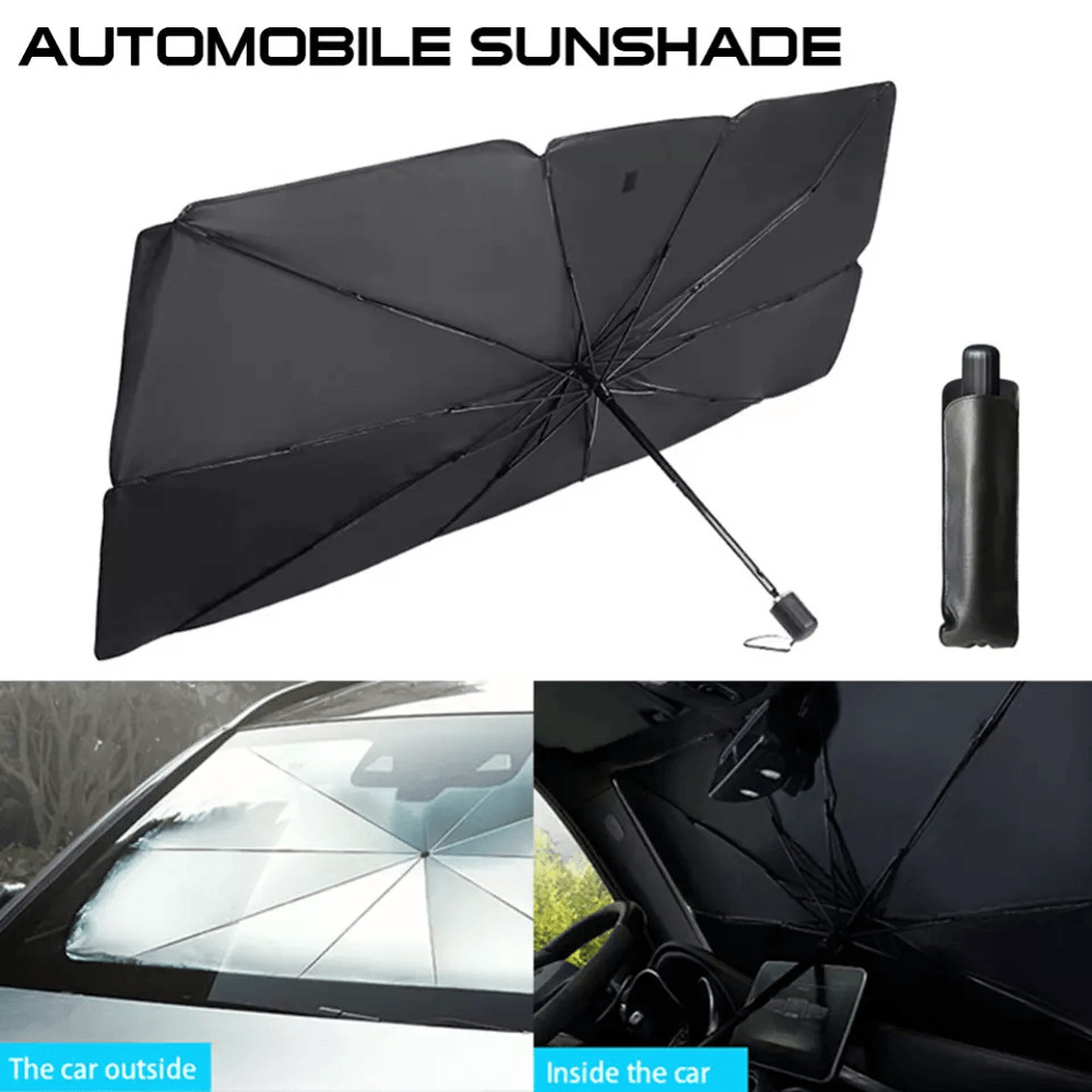 Car Windshield Sun Shade Foldable Umbrella Front Window Visor Cover For UV Protection 0