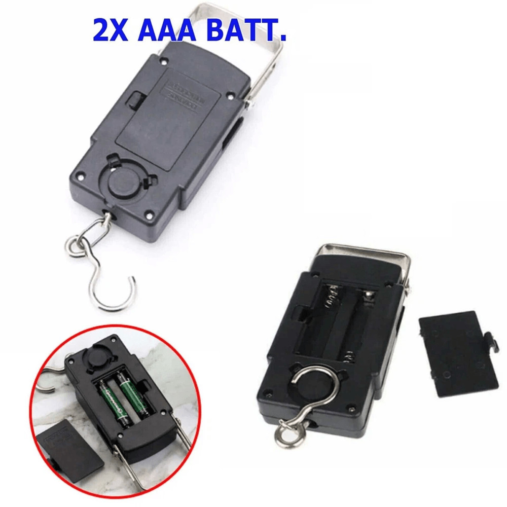 Digital Hanging Luggage Scale Portable LCD Electronic Travel Scale With Rotating Hook Backlight Hi 5