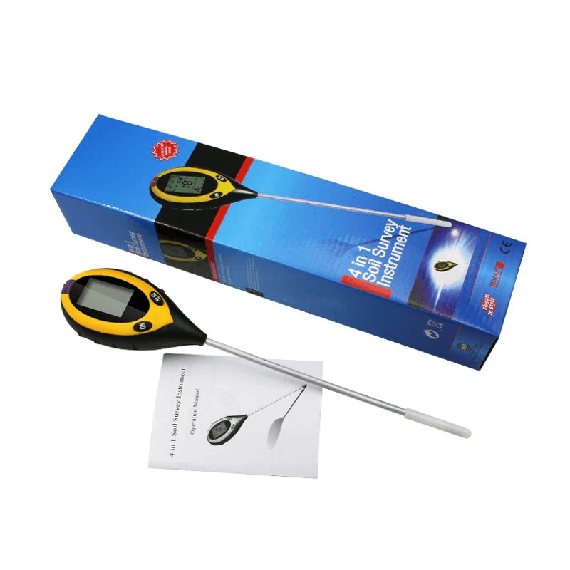 Professional LCD Digital Soil Tester PH Water Moisture Temperature Sunlight Sensor Ideal For Garden 11